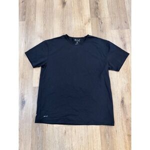 BYLT Premium Basics Lux Drop Cut T-Shirt Mens XXL Black Short Sleeve Athletic T